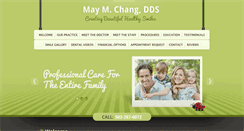 Desktop Screenshot of maychangdds.com