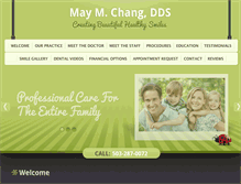 Tablet Screenshot of maychangdds.com